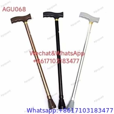 Black Silver Gold Aluminum Cane Adjustable Single Walking Stick