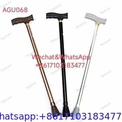 Black Silver Gold Aluminum Cane Adjustable Single Walking Stick