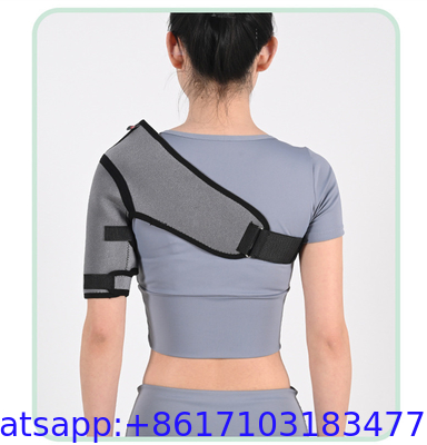 Grey Color Adjustable Neoprene Shoulder Brace for Dislocations and Sprains